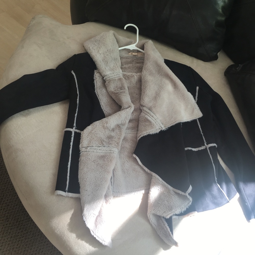 Fur suede jacket